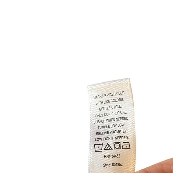 Comfort Code Sz XS Gray Puppy Dog Print Henley MIDI Cozy Sleep Pajama Shirt - Picture 7 of 8